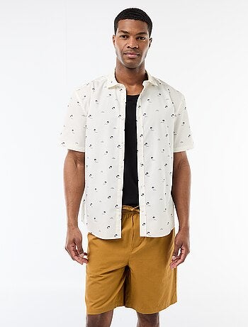 Calções chino lisos