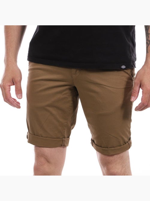 Calções Chino Marrons Teddy Smith para Homem - Kiabi