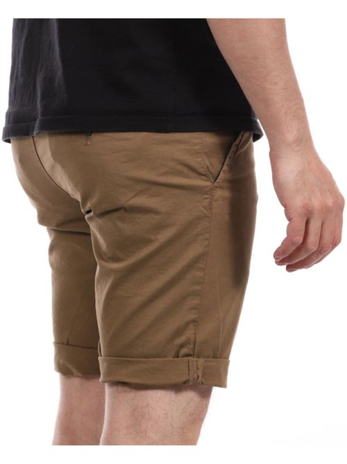 Calções Chino Marrons Teddy Smith para Homem - Kiabi