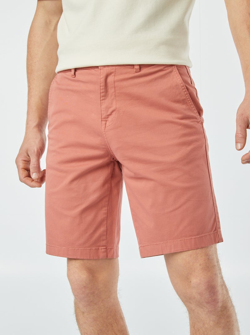 Calções chino ROSA - Kiabi