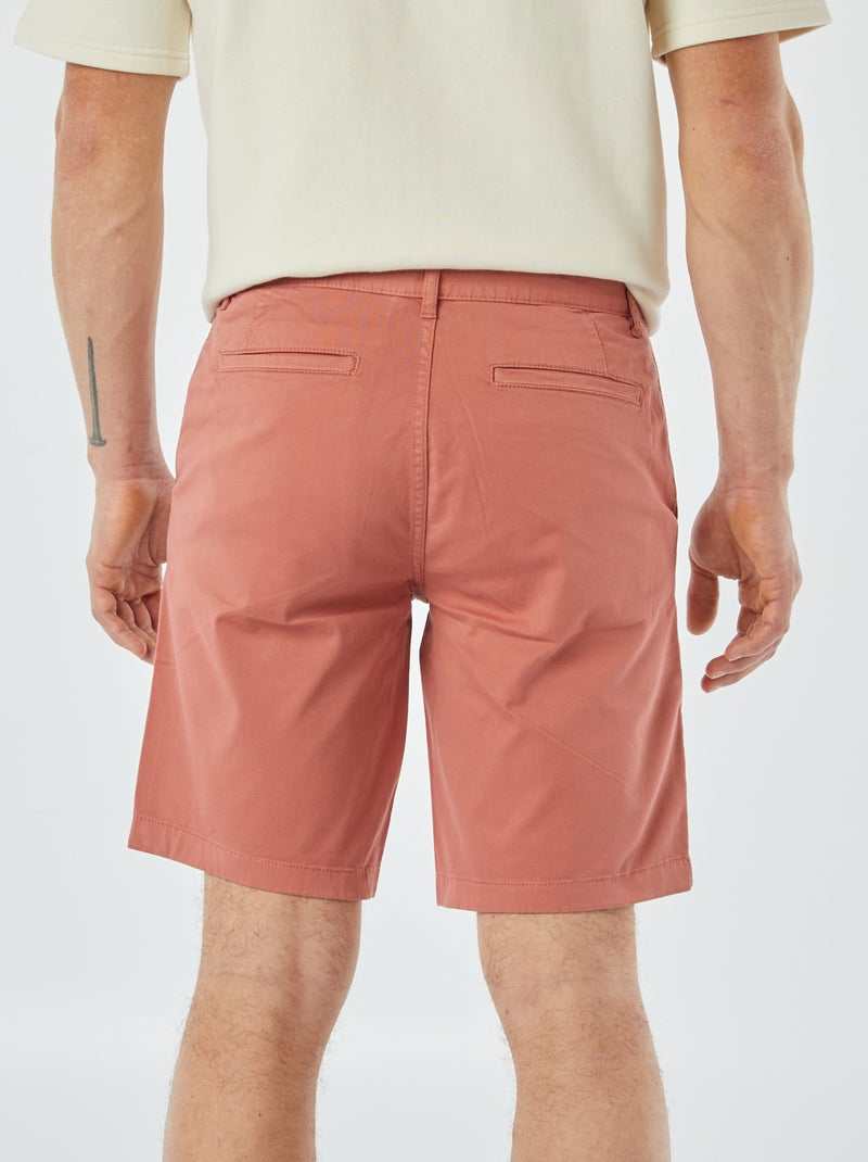 Calções chino ROSA - Kiabi