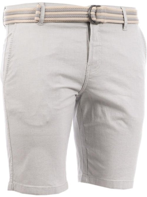 Calções chino teddy smith staton cinzento/azul para homem - Kiabi