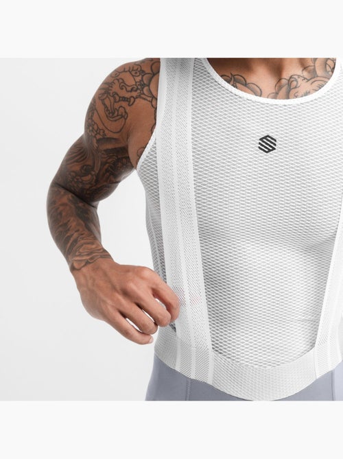 Calções ciclismo com alças para homem - Kiabi