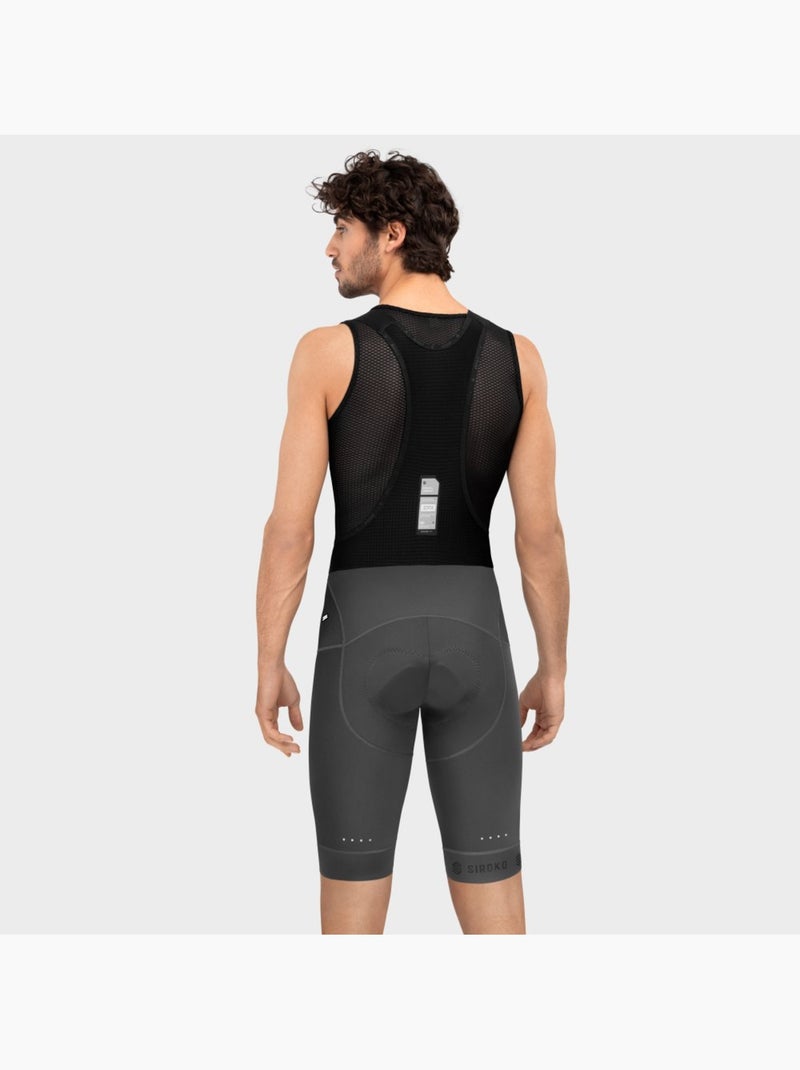 Calções ciclismo com alças para homem Branco Cinza - Kiabi