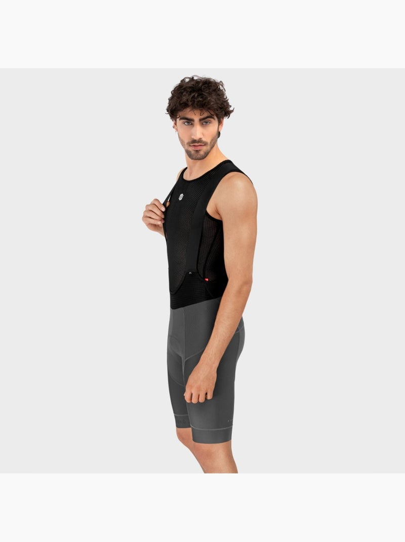 Calções ciclismo com alças para homem Branco Cinza - Kiabi