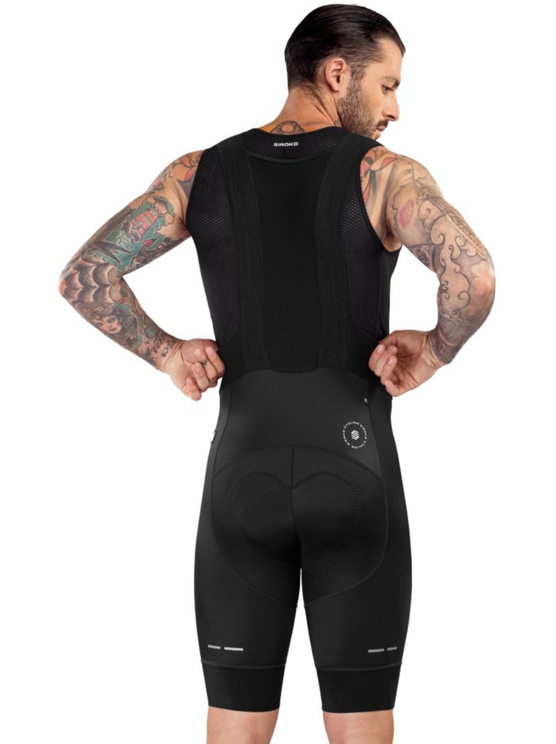 Calções ciclismo com alças para homem Preto - Kiabi