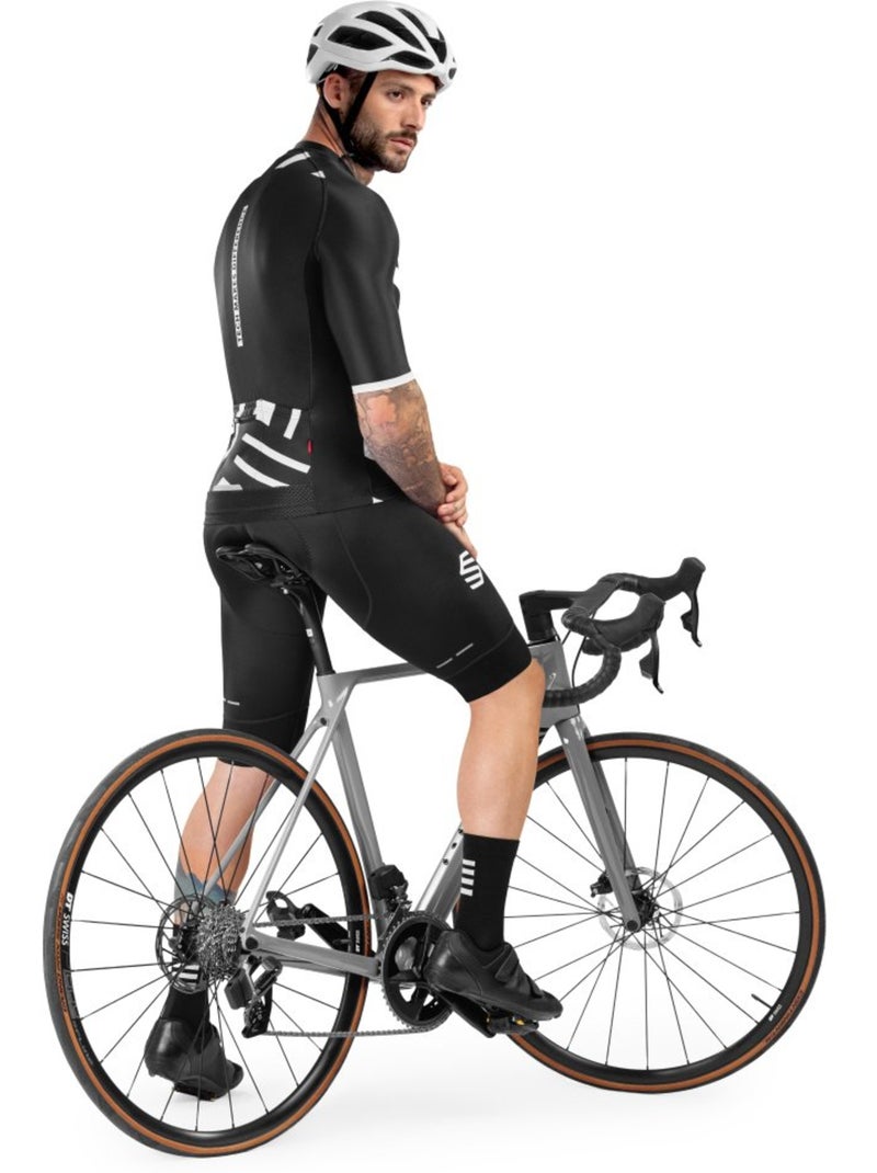 Calções ciclismo com alças para homem Preto - Kiabi