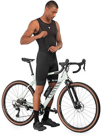 Calções ciclismo com alças para homem