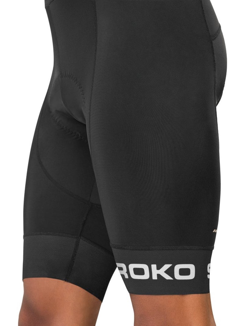 Calções ciclismo com alças para homem Preto - Kiabi