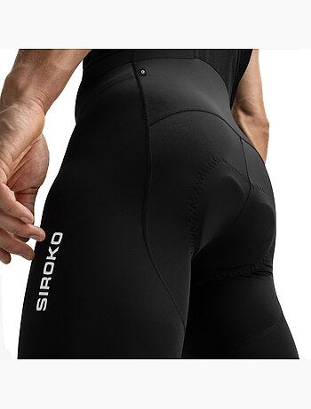 Calções ciclismo com alças para homem