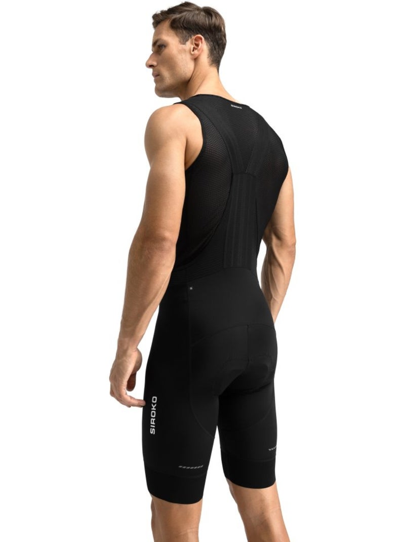 Calções ciclismo com alças para homem Preto - Kiabi