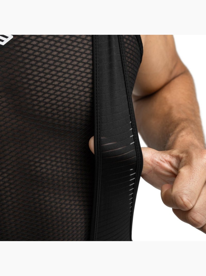 Calções ciclismo com alças para homem Preto - Kiabi