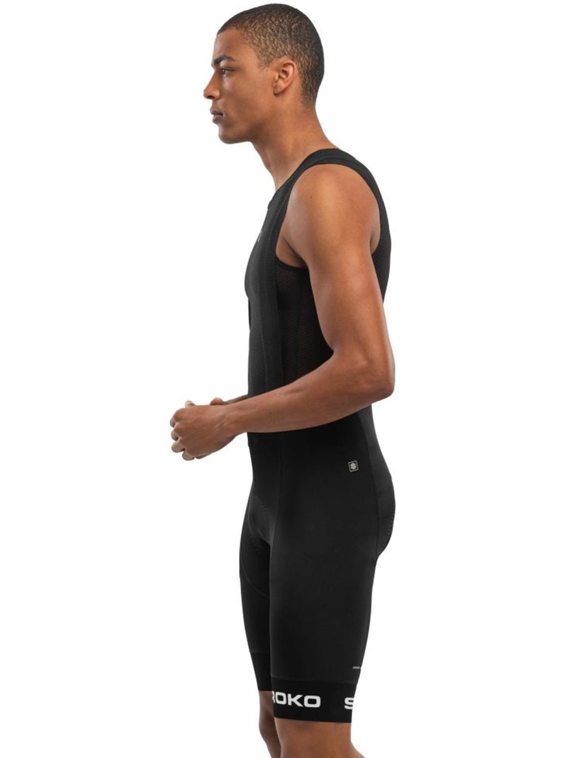 Calções ciclismo com alças para homem Preto - Kiabi