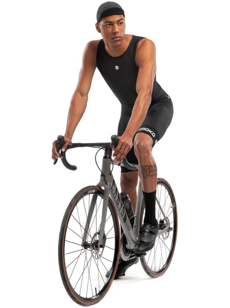 Calções ciclismo com alças para homem Preto - Kiabi