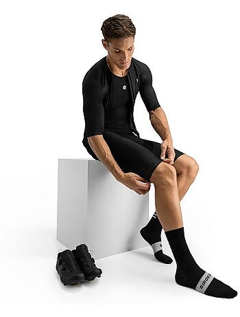 Calções ciclismo com alças para homem