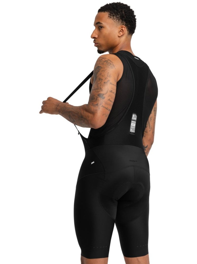 Calções ciclismo com alças para homem Preto - Kiabi
