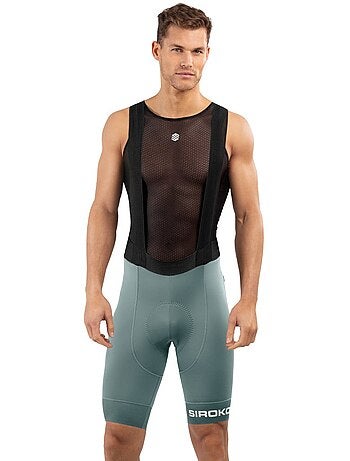 Calções ciclismo com alças para homem