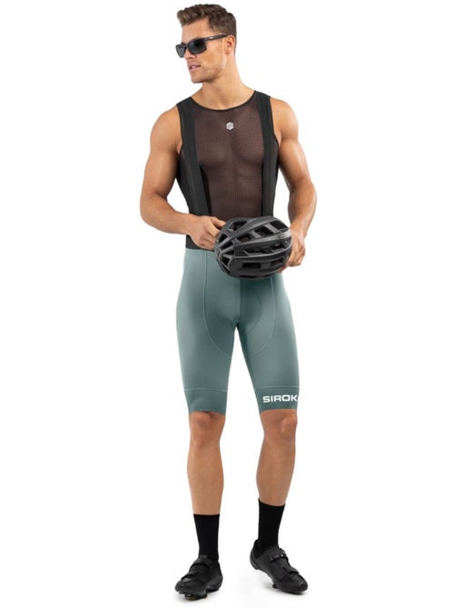Calções ciclismo com alças para homem - Kiabi