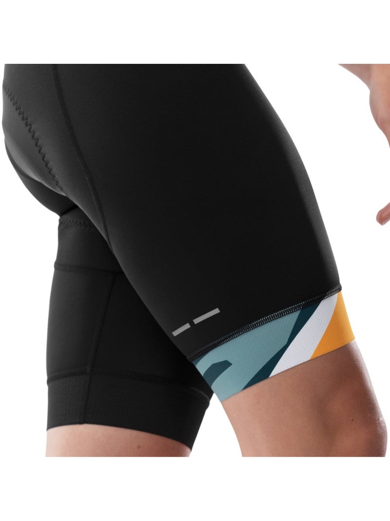 Calções ciclismo com alças para mulher Preto - Kiabi