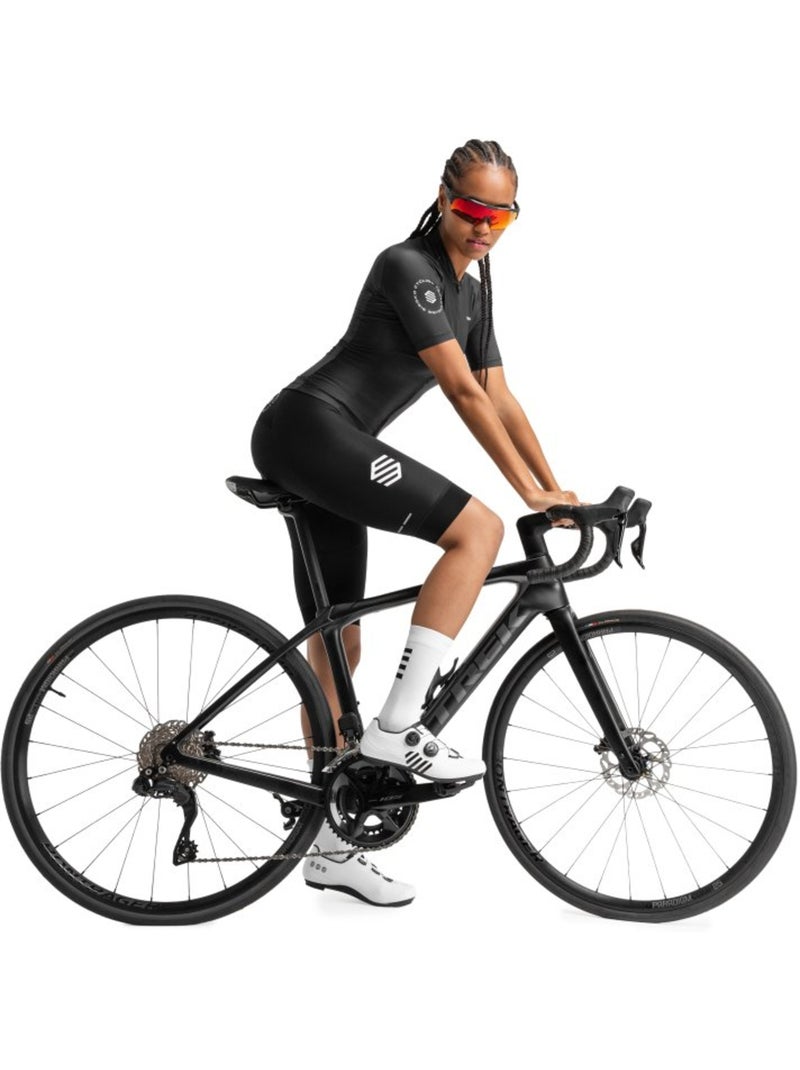 Calções ciclismo com alças para mulher Preto - Kiabi