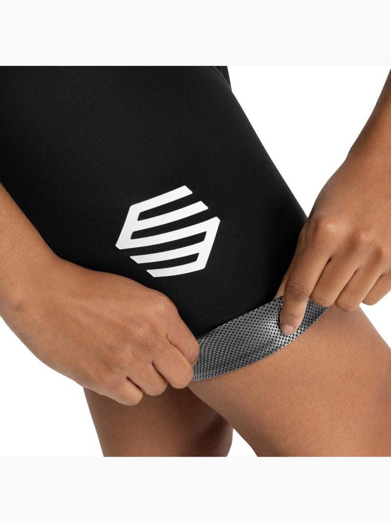Calções ciclismo com alças para mulher Preto - Kiabi