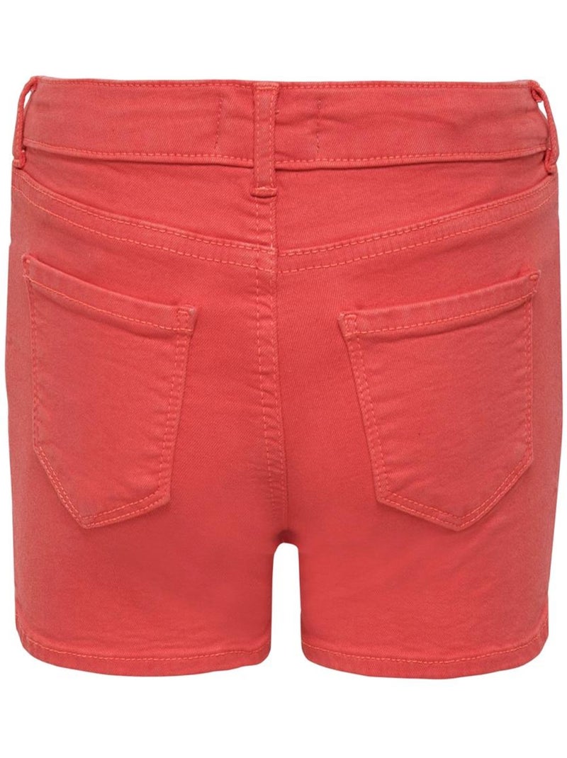 Calções Coloridos para Menina KIDS ONLY Vermelho - Kiabi