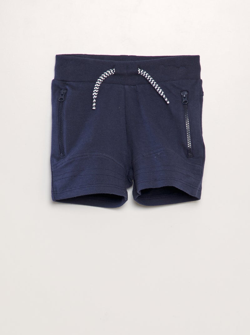 Calções com bolsos com fecho AZUL - Kiabi