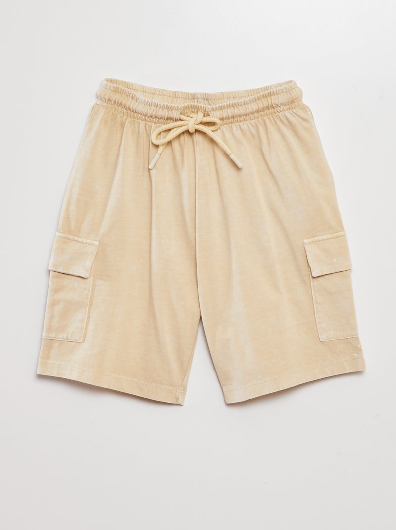 Calções com bolsos nos lados BRANCO - Kiabi