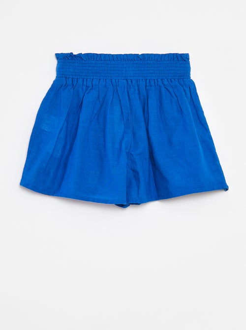 Calções com bordados ingleses - Kiabi