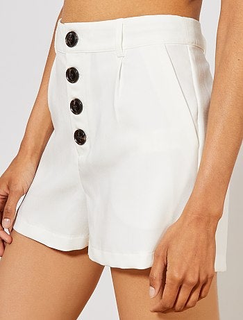 Calções com botões - Kiabi