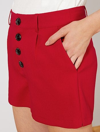 Calções com botões - Kiabi