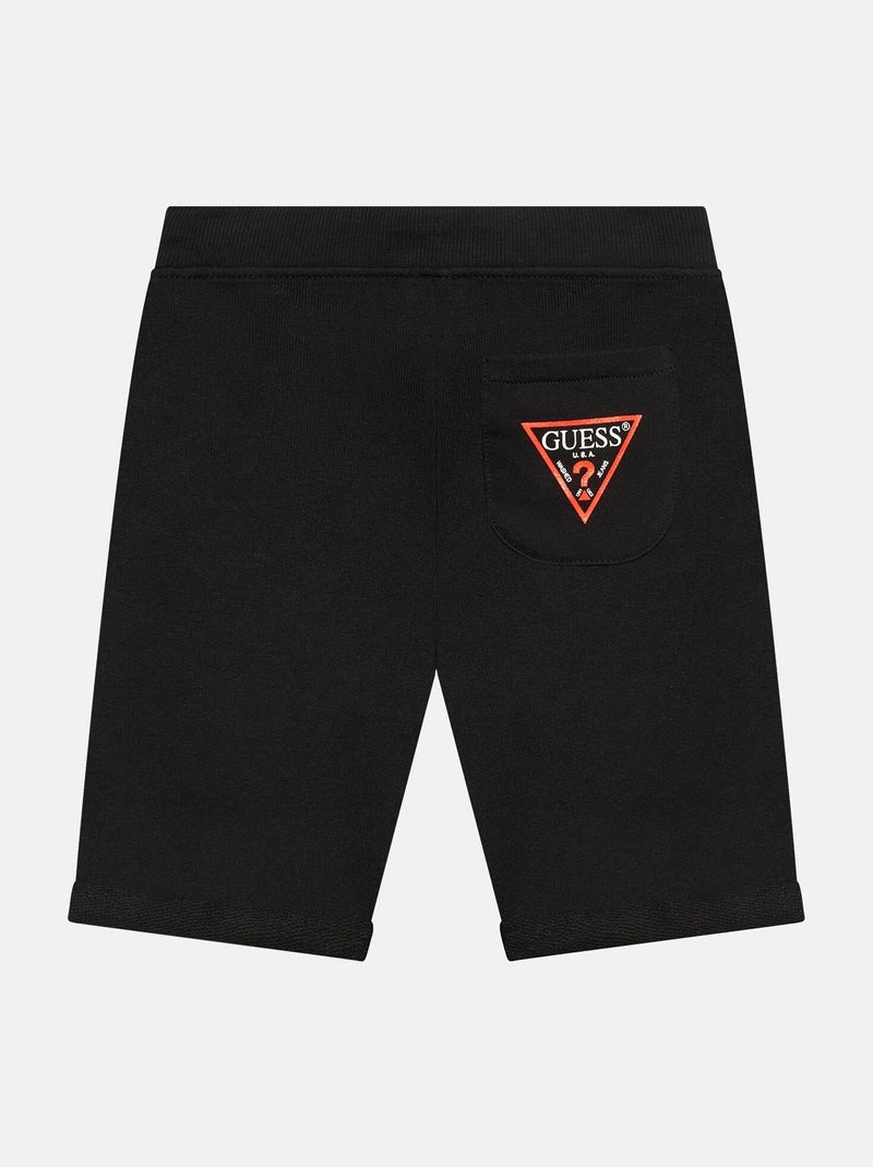 Calções com cintura elástica - Guess kids Preto - Kiabi