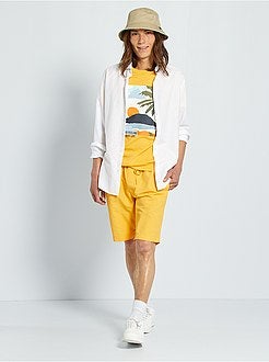 Calções com cintura elástica - Kiabi