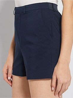 Calções com cintura subida - Kiabi