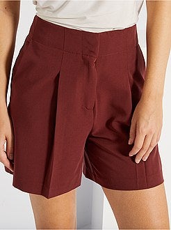 Calções com cintura subida - Kiabi