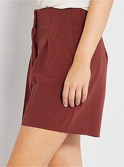 Calções com cintura subida - Kiabi