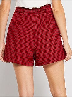 Calções com cintura subida - Kiabi