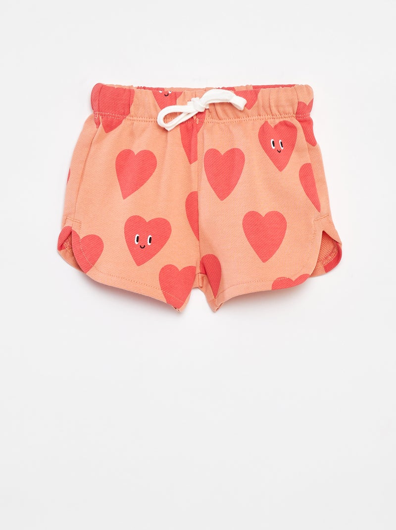 Calções com estampado - Grafik Edition Laranja - Kiabi