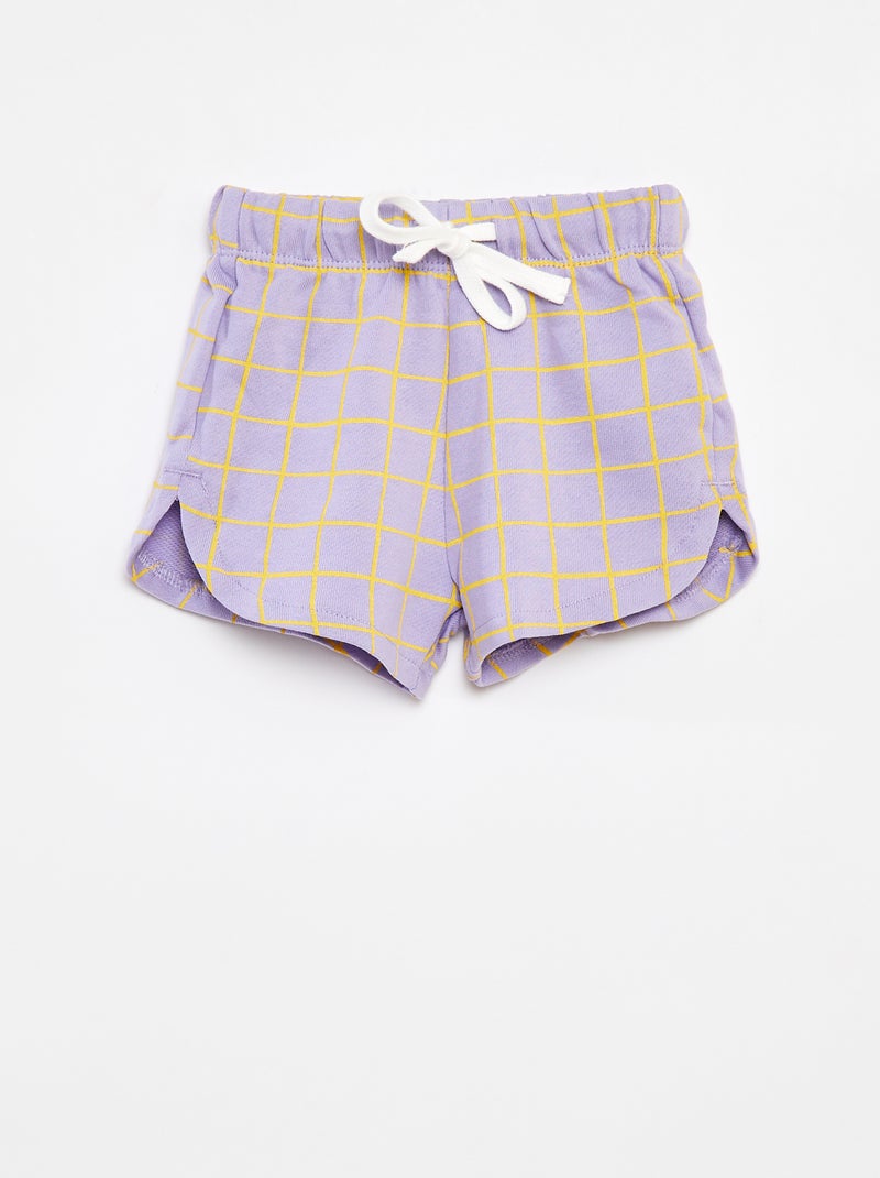 Calções com estampado - Grafik Edition Violeta - Kiabi