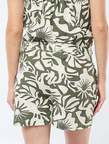 Calções com estampado folhas 'Only maternity'