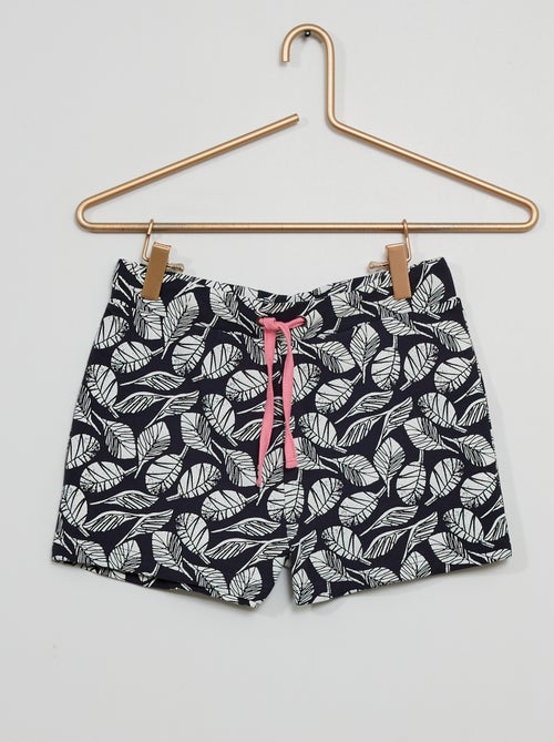 Calções com estampado 'tropical' - Kiabi