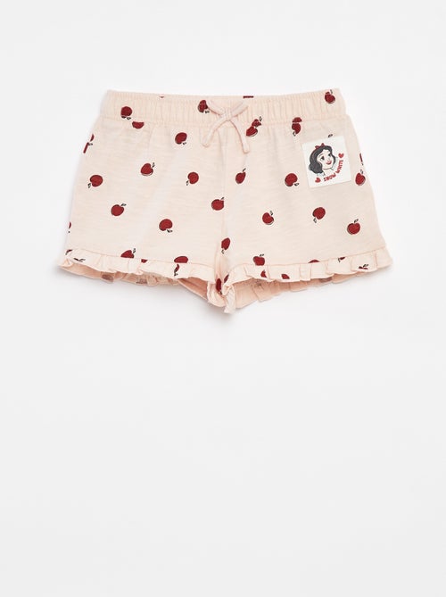 Calções com folhos e estampado 'Disney' - Kiabi
