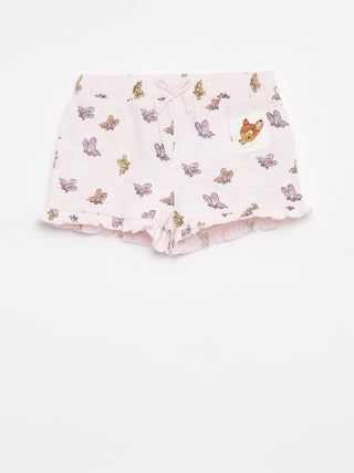 Calções com folhos e estampado 'Disney'
