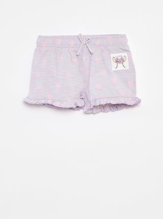 Calções com folhos e estampado 'Disney'