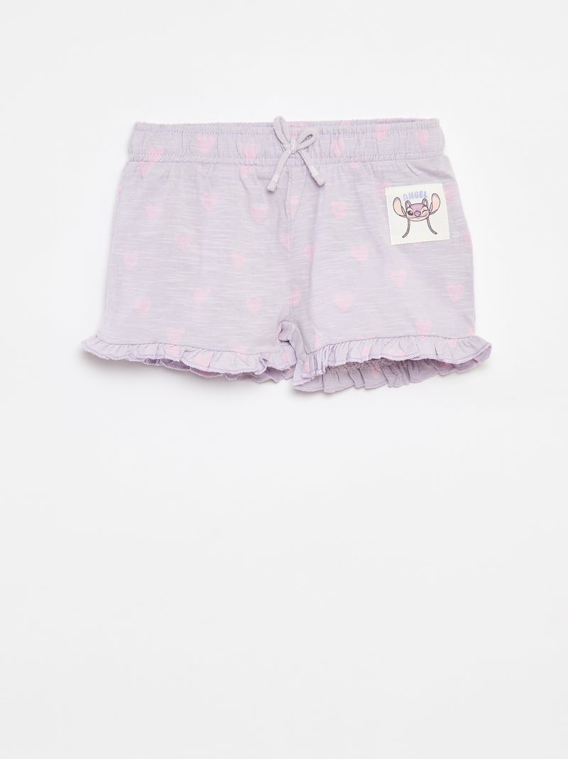 Calções com folhos e estampado 'Disney' VIOLETA - Kiabi