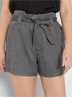 Calções com ganchos - Kiabi