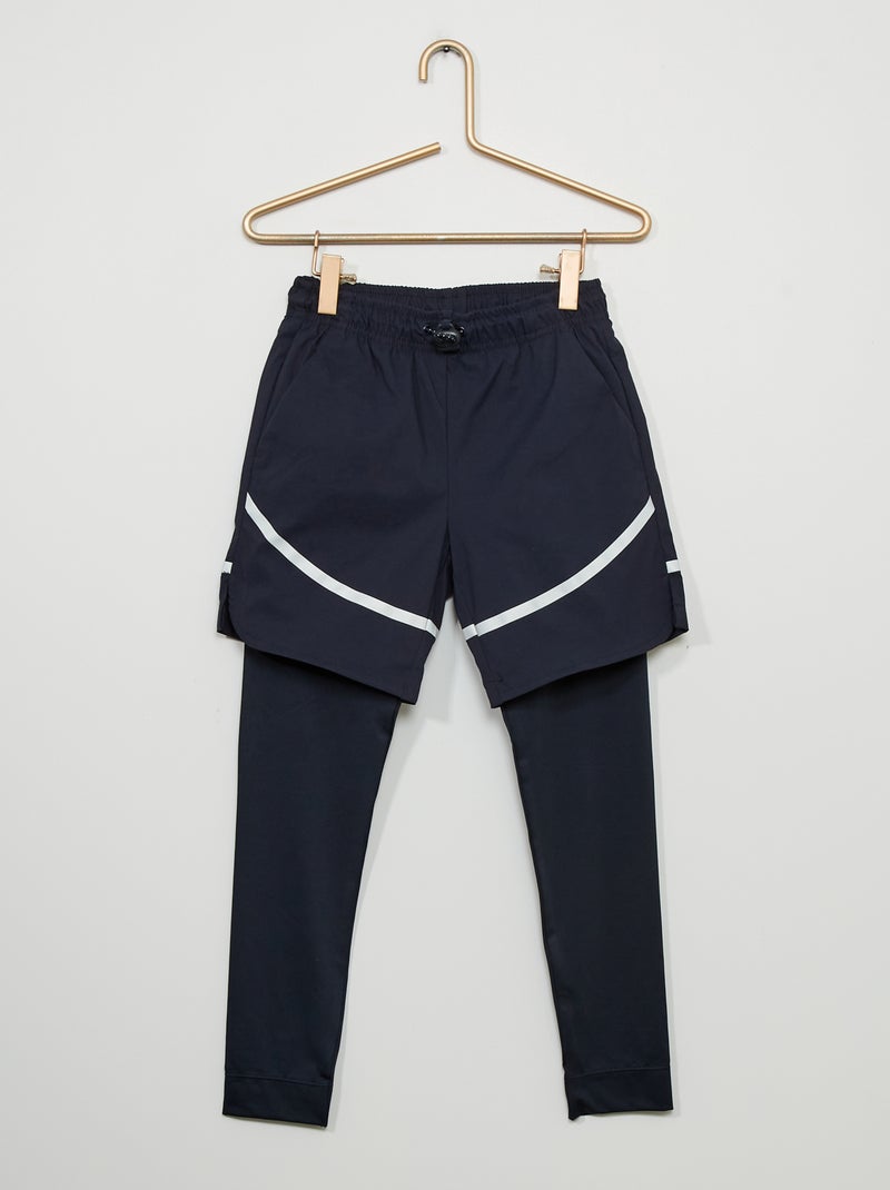 Calções com leggings Azul Marinho - Kiabi