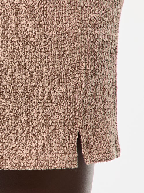 Calções curtos em malha gofrada - Kiabi