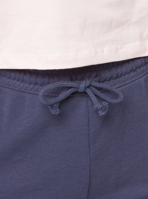 Calções curtos em moletão leve e liso - Kiabi