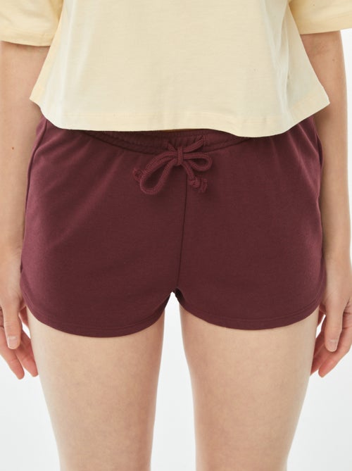 Calções curtos em moletão leve e liso - Kiabi